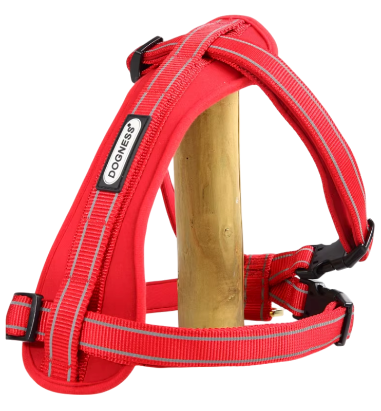 DOGNESS 純色反光尼龍舒適淨胸帶背帶