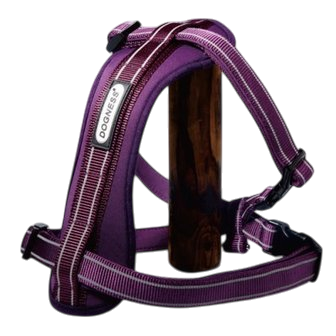 DOGNESS 純色反光尼龍舒適淨胸帶背帶