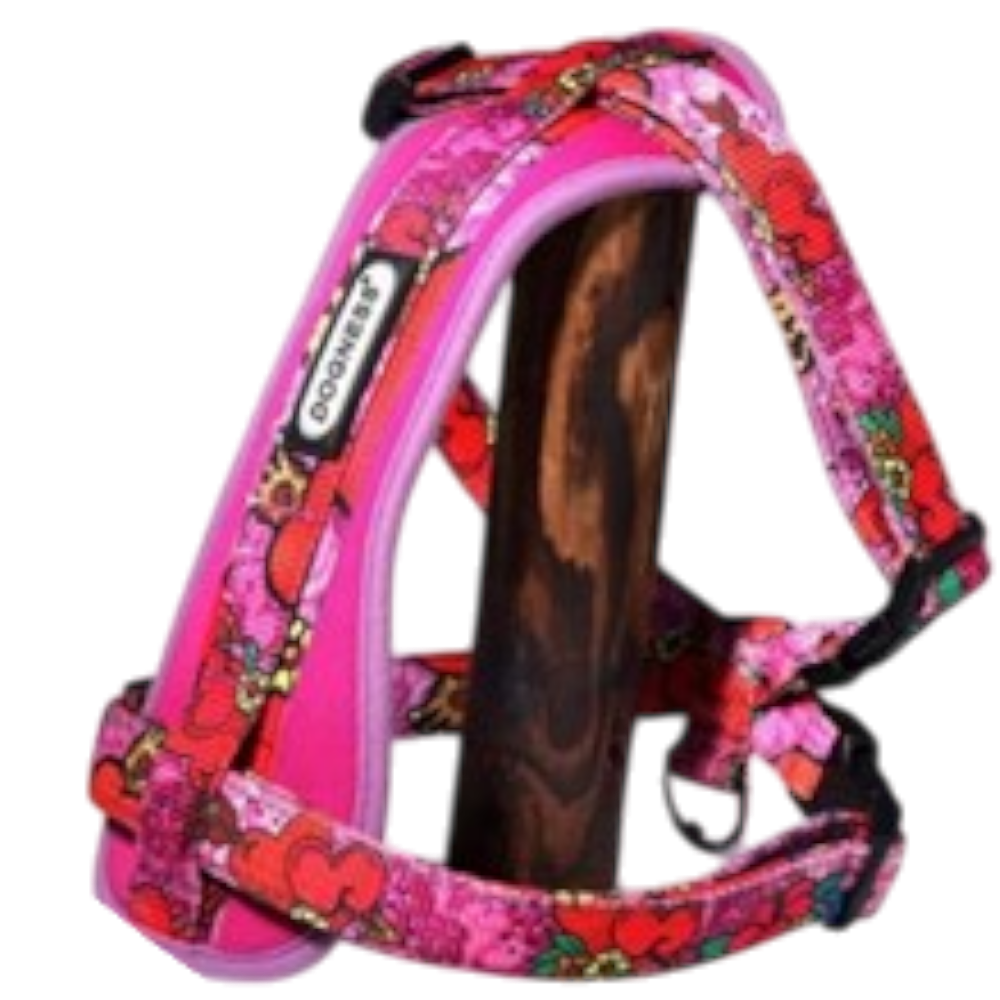 DOGNESS 愛心反光特多龍舒適淨胸帶背帶