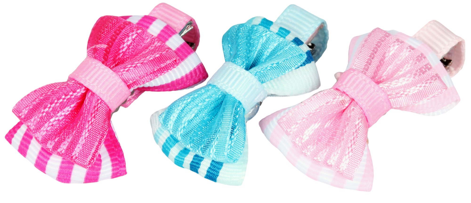 Lovabledog 絲帶花精緻寵物髮夾