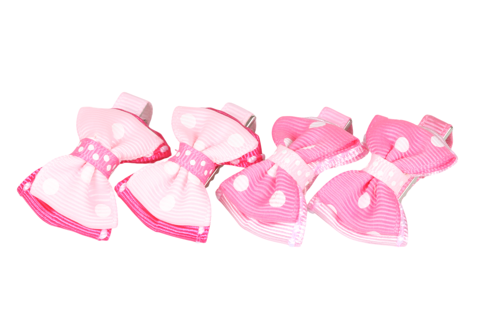 Lovabledog  粉紅圓點精緻寵物髮夾