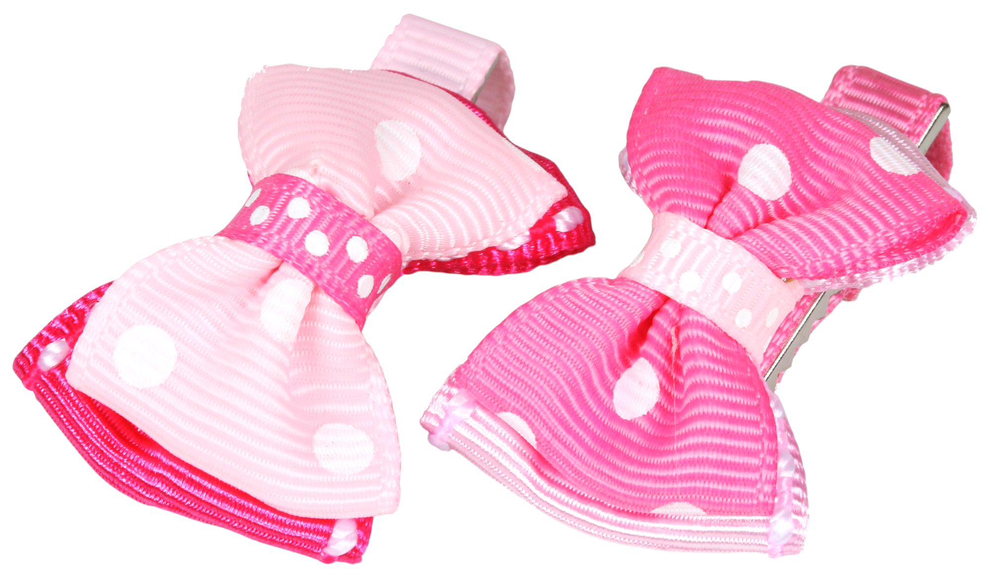 Lovabledog  粉紅圓點精緻寵物髮夾