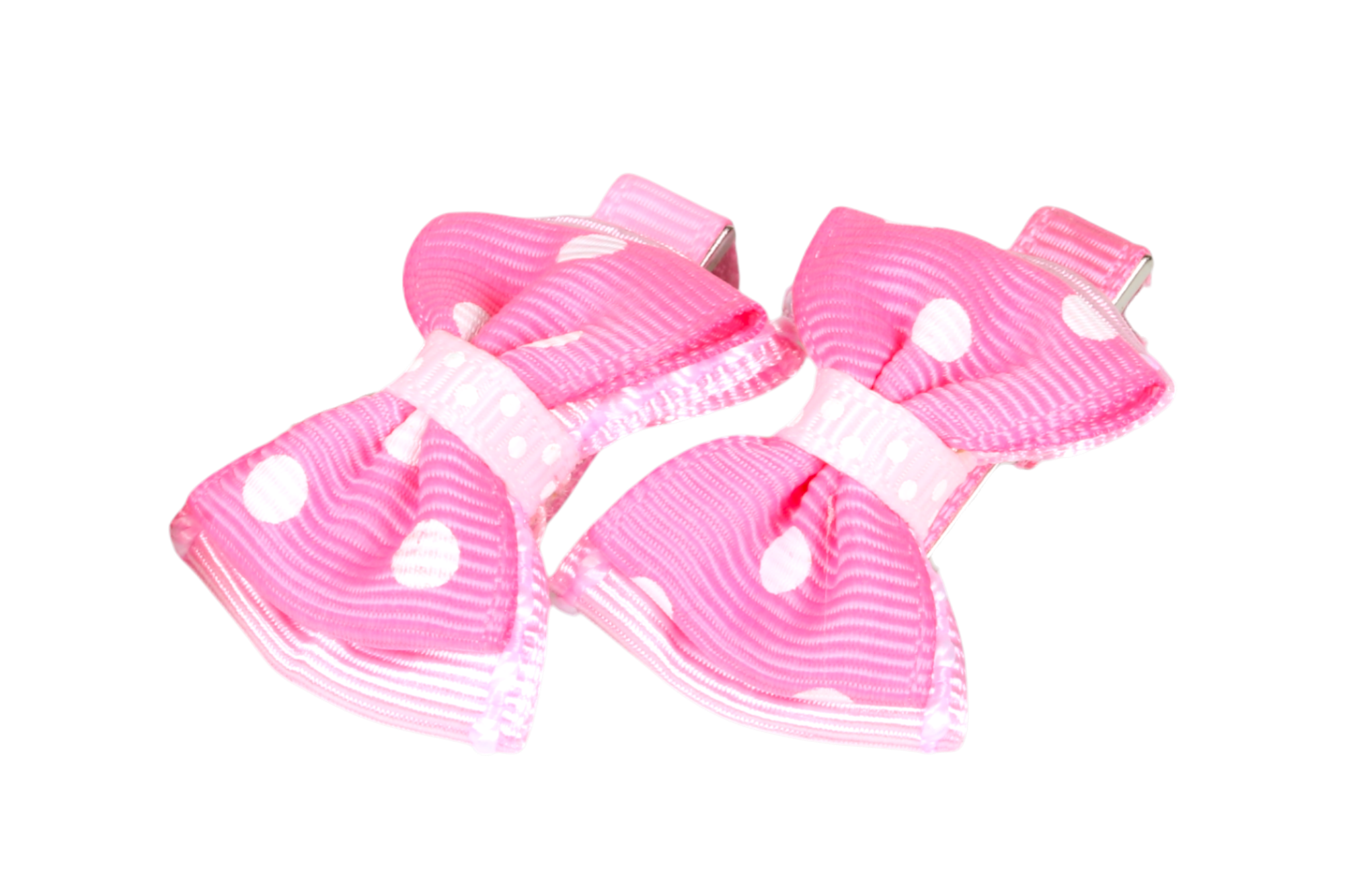 Lovabledog粉紅圓點精緻寵物髮夾