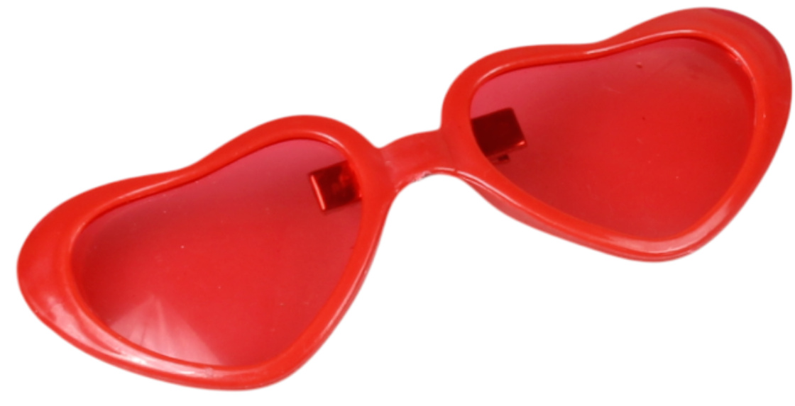 太陽眼鏡髮夾(心)