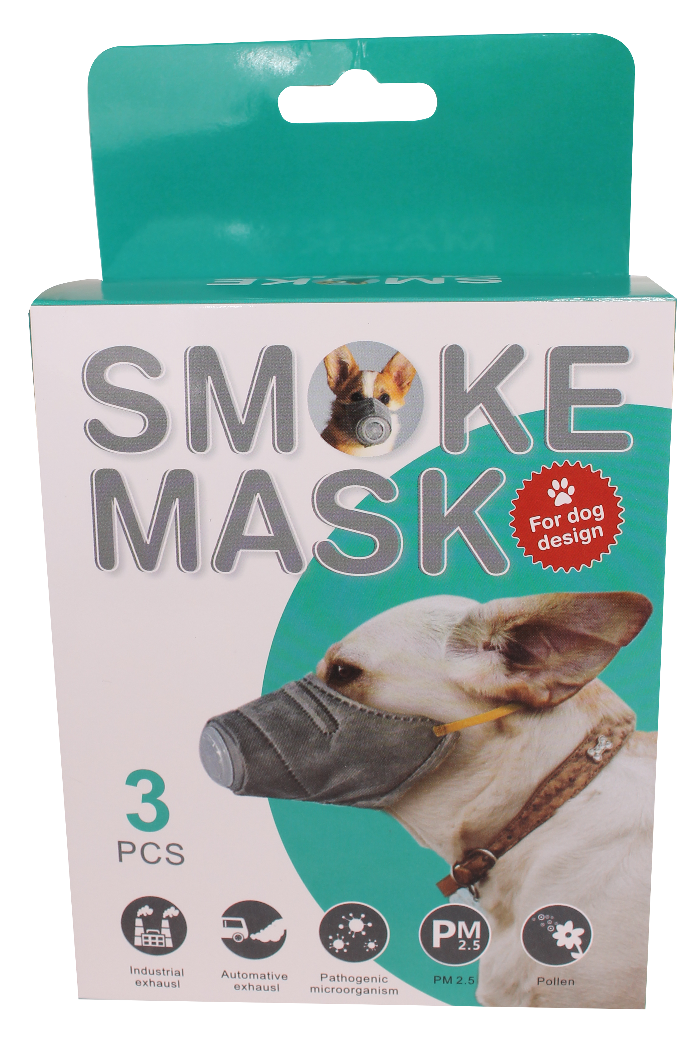 防霧霾寵物口罩(三層)呼吸閥3個/盒