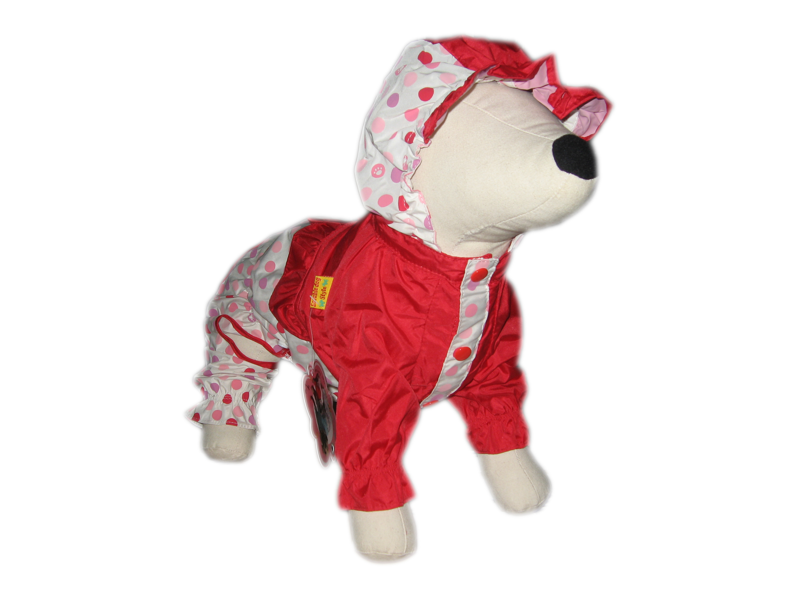 Lovabledog 彩點連身雨衣