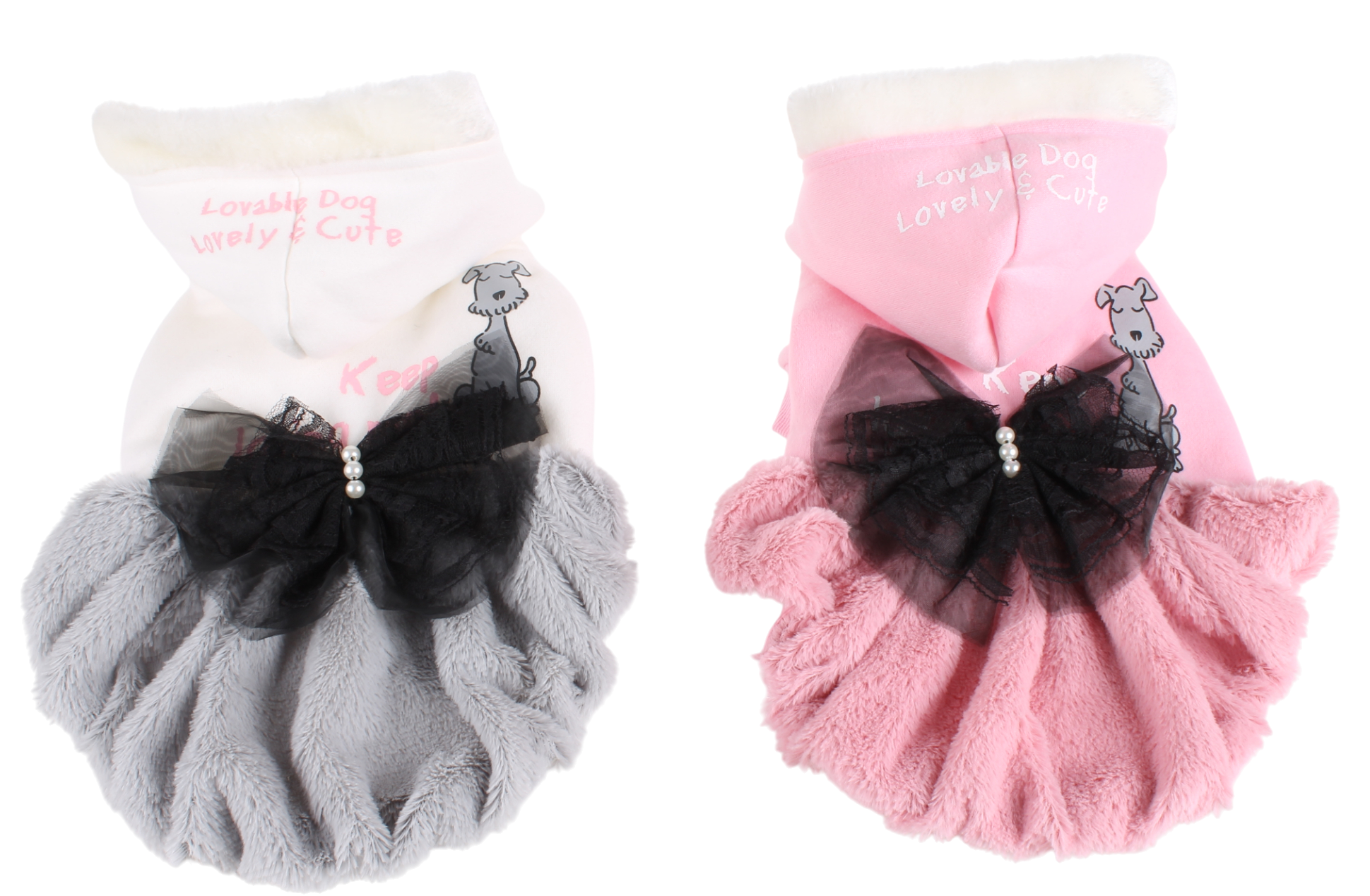 Lovabledog 韓潮江南毛絨連衣裙