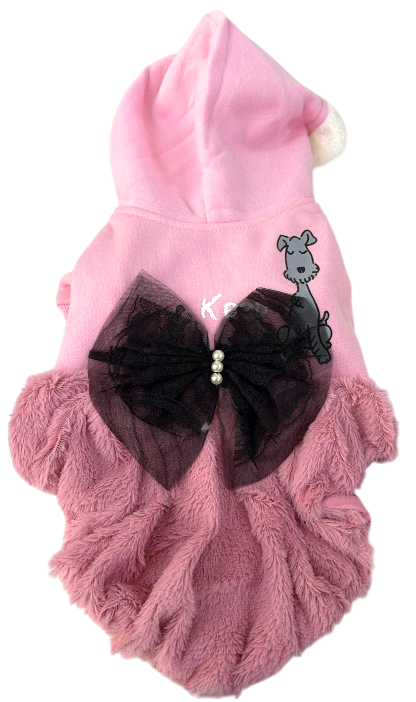 Lovabledog 韓潮江南毛絨連衣裙