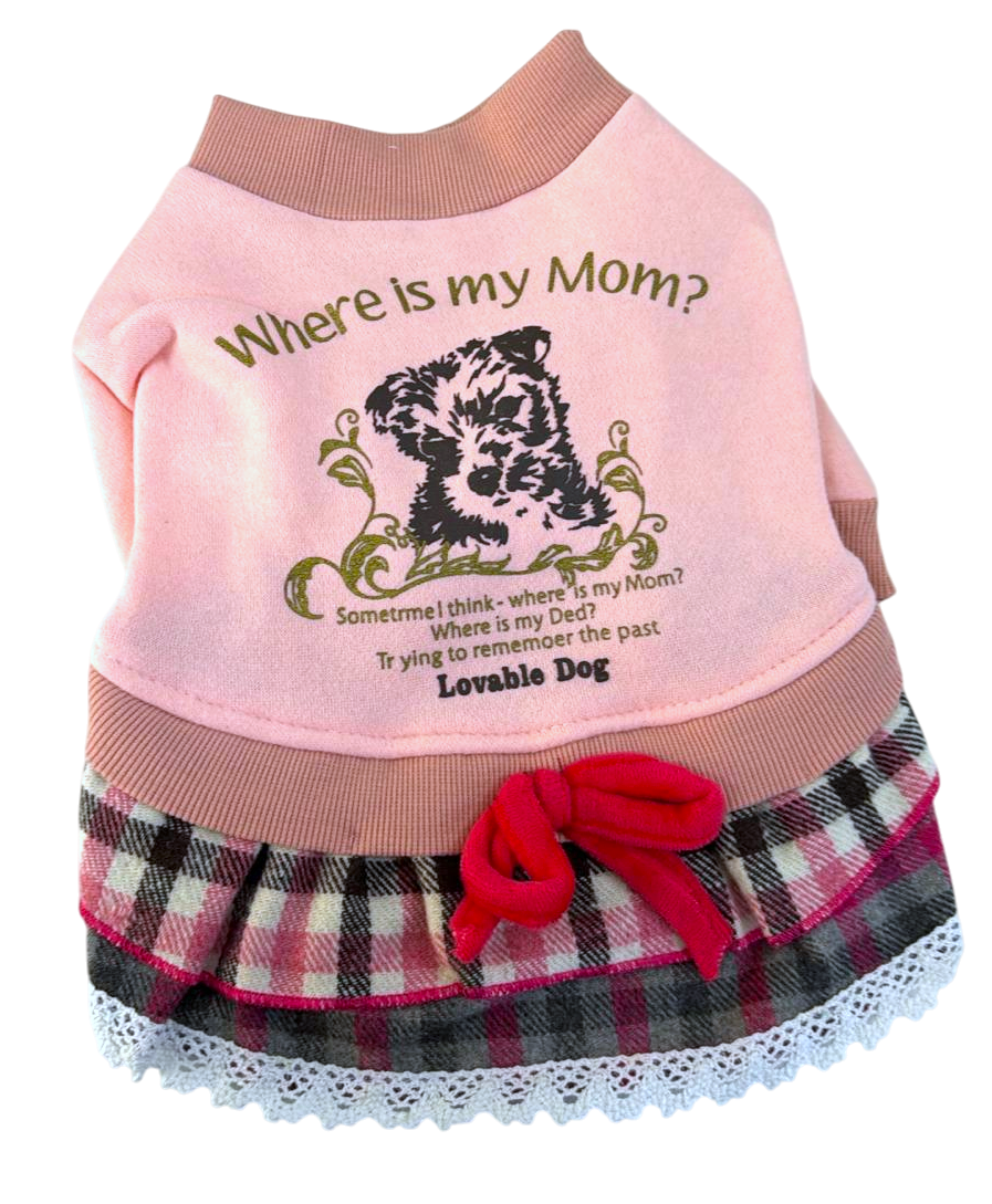 Lovabledog Baby Poodle 秋冬裙（粉紅、黃）