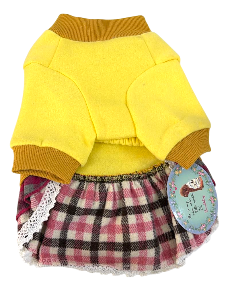 Lovabledog Baby Poodle 秋冬裙（粉紅、黃）