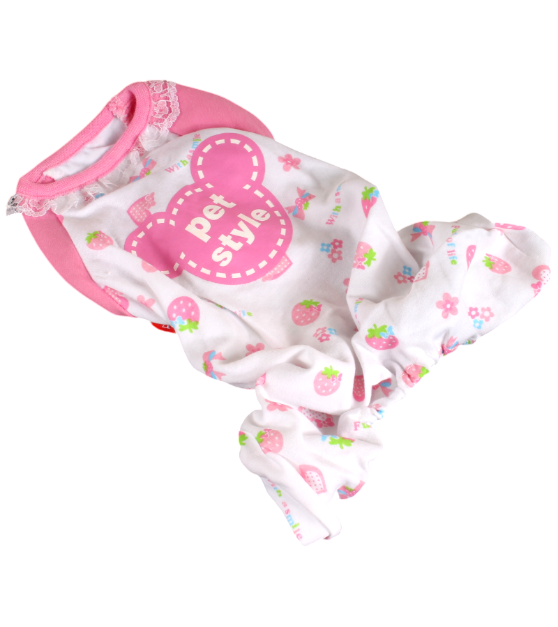 圖章小熊連褲睡衣