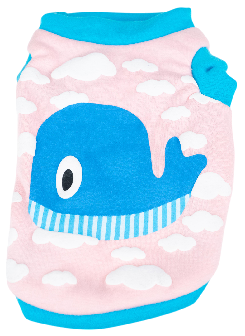 卡通鯨魚厚料背心