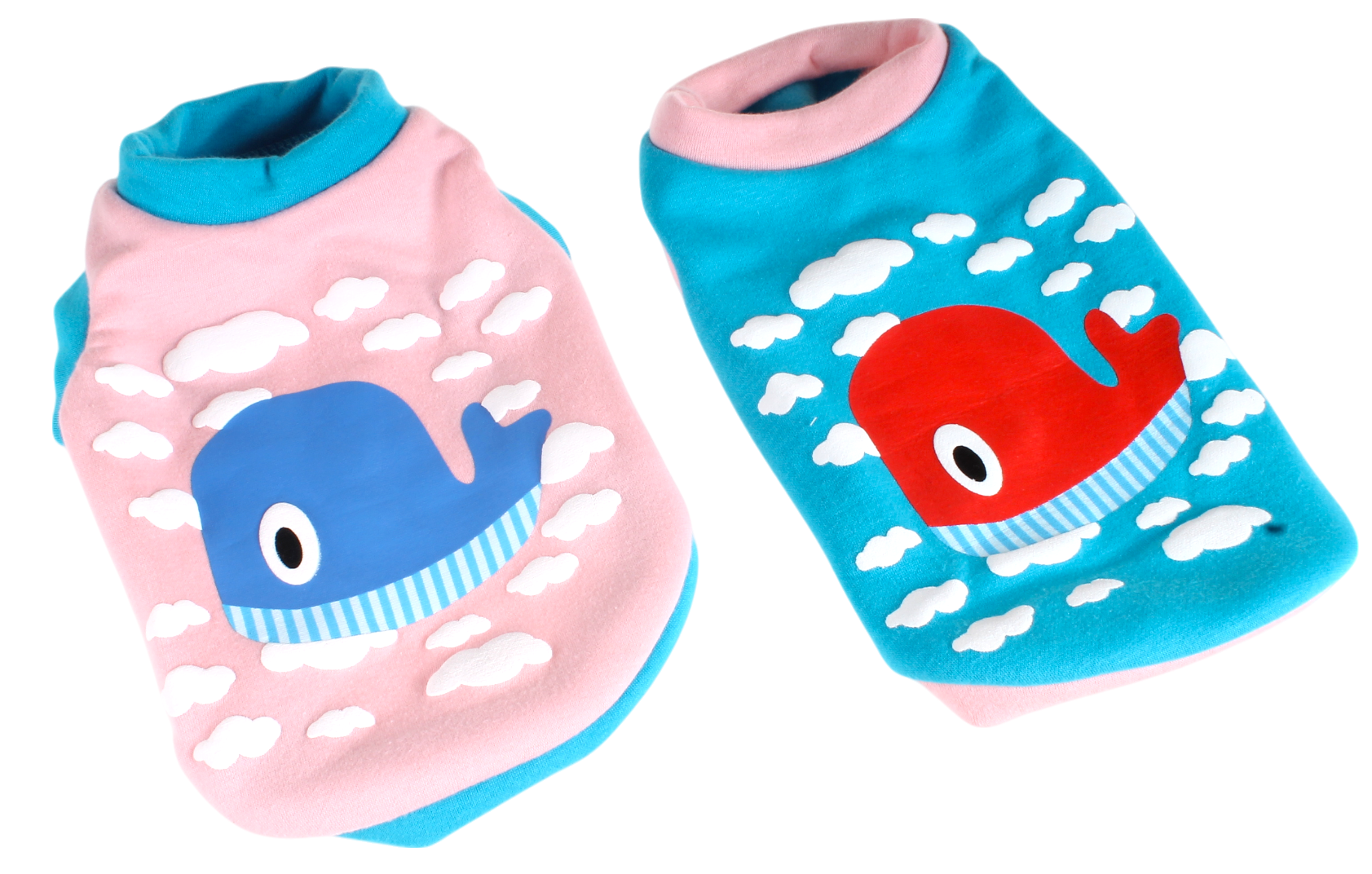 卡通鯨魚厚料背心