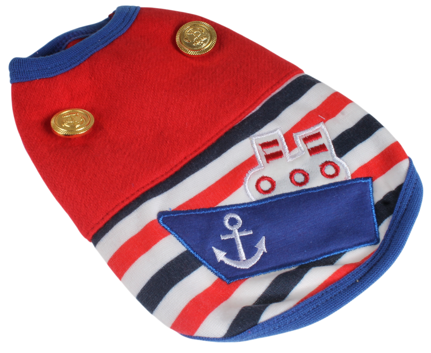 金裝水手橫條背心