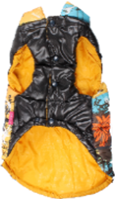 TC板畫併色夾棉背心