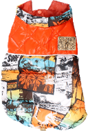 TC板畫併色夾棉背心