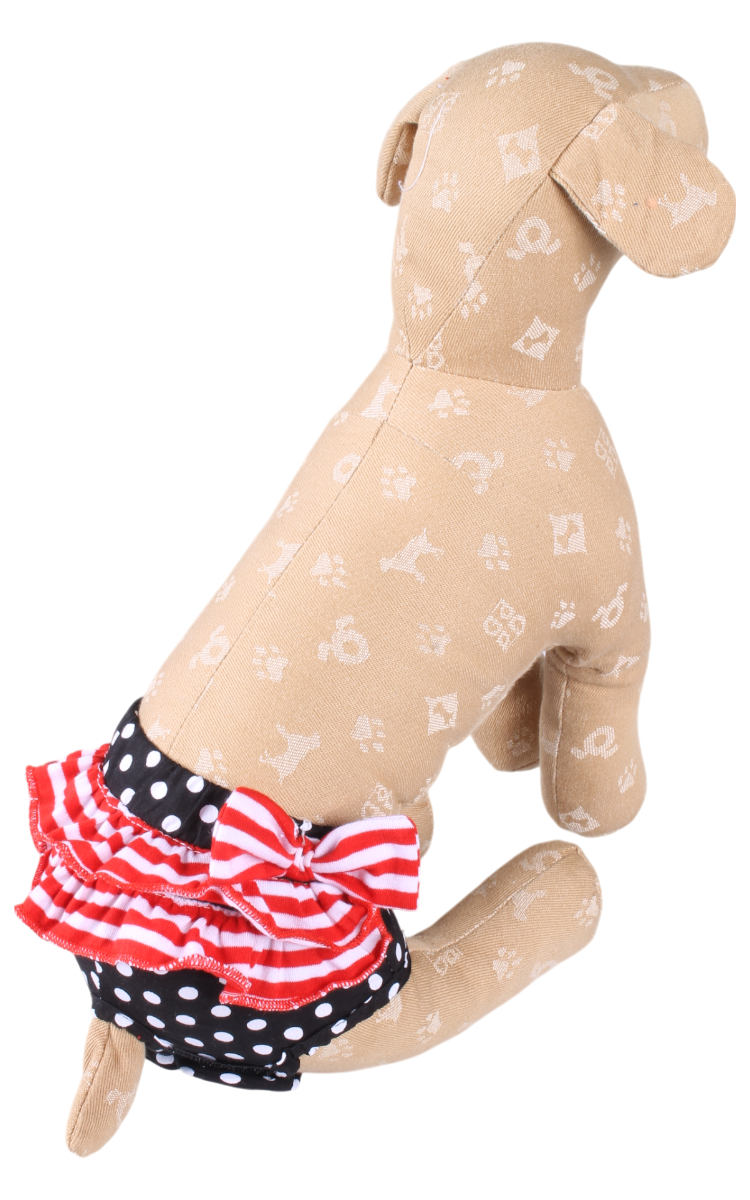 日本 ABBY 條紋波點生理褲