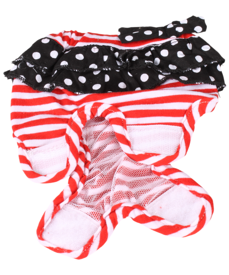 日本 ABBY 條紋波點生理褲