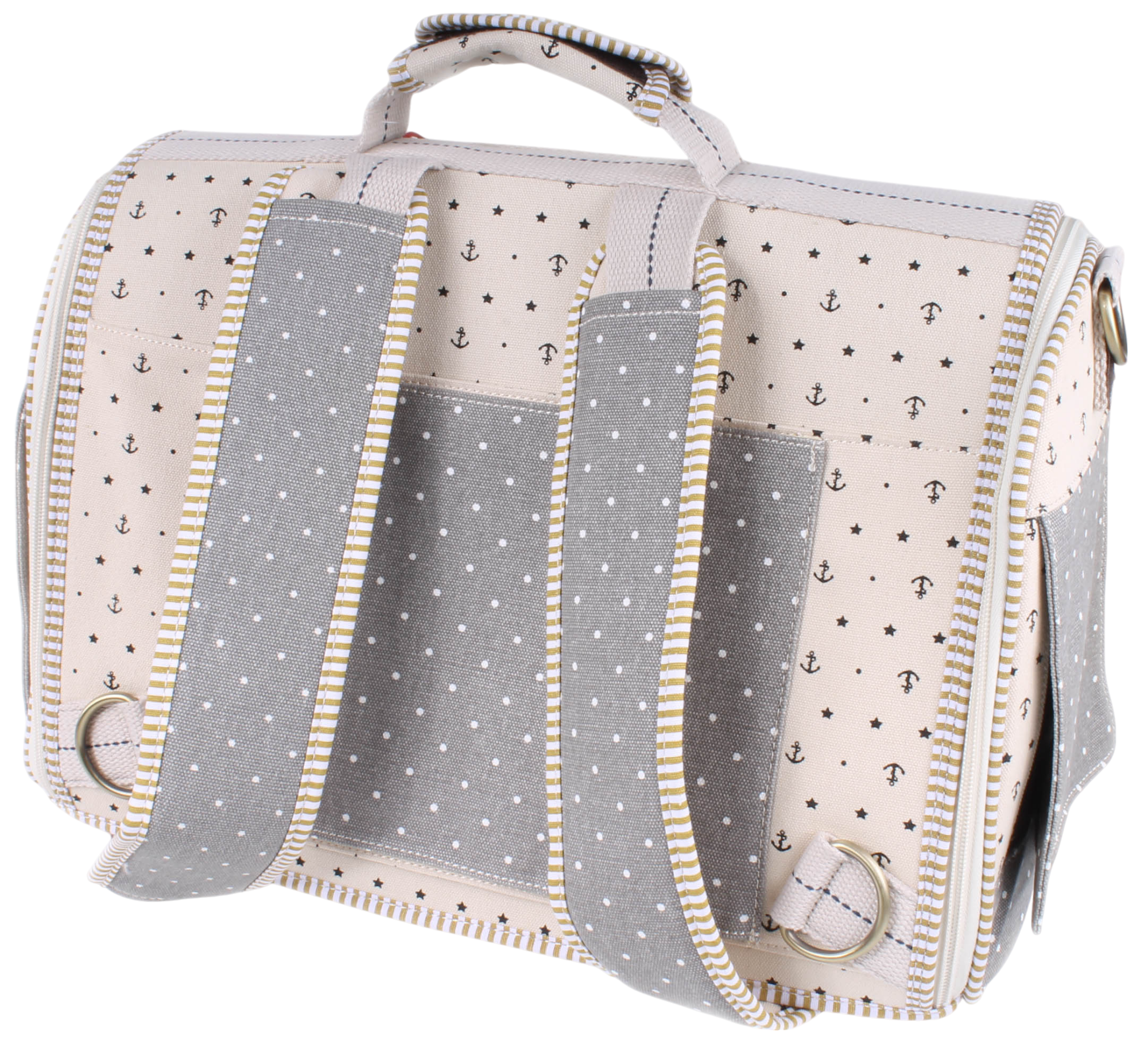 Royal Want 水手紋章波點兩用寵物背包 (全拉鏈)(全遮光)