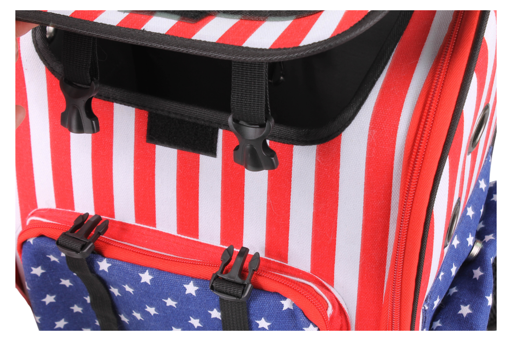 美式圖案多用途寵物背包(全遮光)(可折疊)