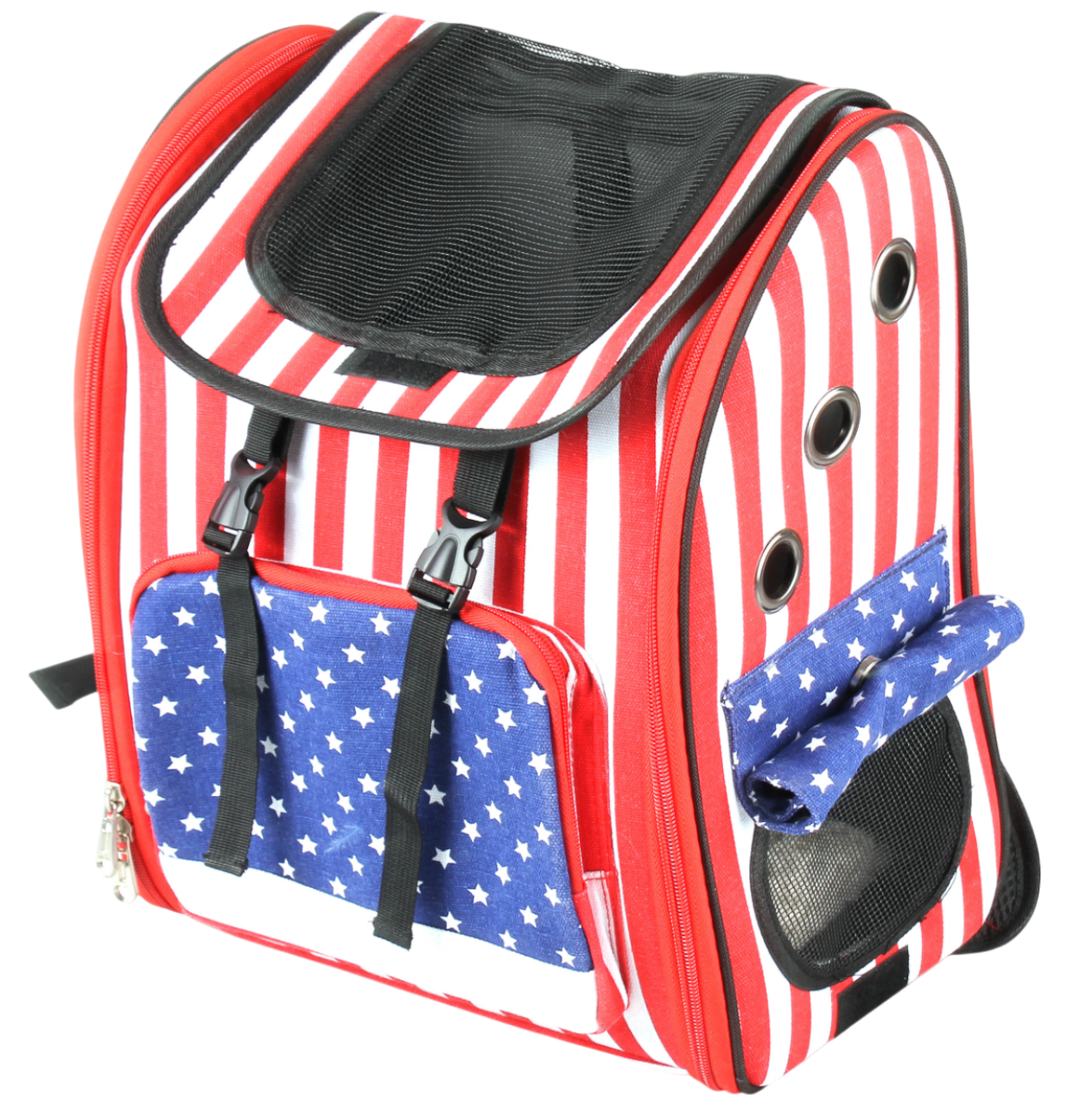 美式圖案多用途寵物背包(全遮光)(可折疊)