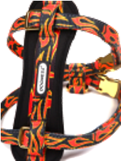 DOGNESS 火焰反光特多龍舒適淨胸帶背帶