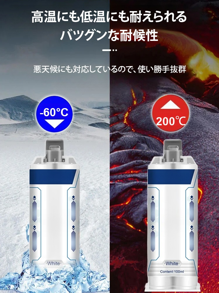 🔥【超強力金属補修剤】驚異の補修力で、たった3秒で瞬着固定！耐熱200℃・耐腐蝕・耐久性抜群！