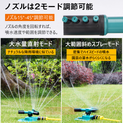 ロータリー自動散水ノズル
