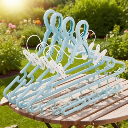 高層防風クリップ付きハンガー｜厚手プラスチック屋外物干しハンガー