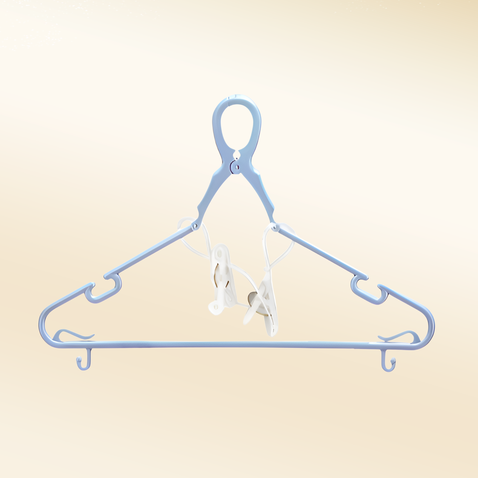 高層防風クリップ付きハンガー｜厚手プラスチック屋外物干しハンガー