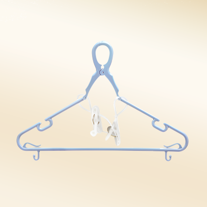 高層防風クリップ付きハンガー｜厚手プラスチック屋外物干しハンガー