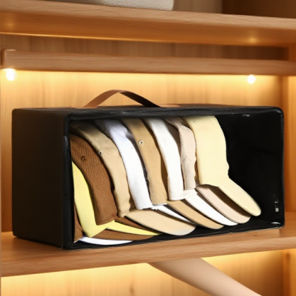 不織布野球帽収納ボックス雑貨収納整理ジッパー帽子ボックス布収納ボックス