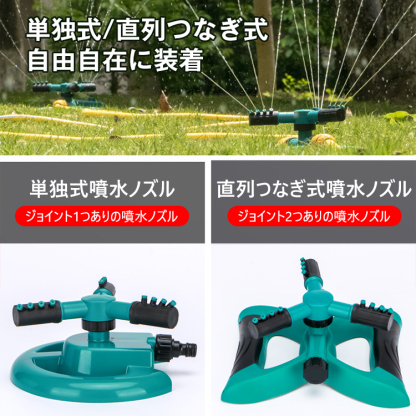 ロータリー自動散水ノズル