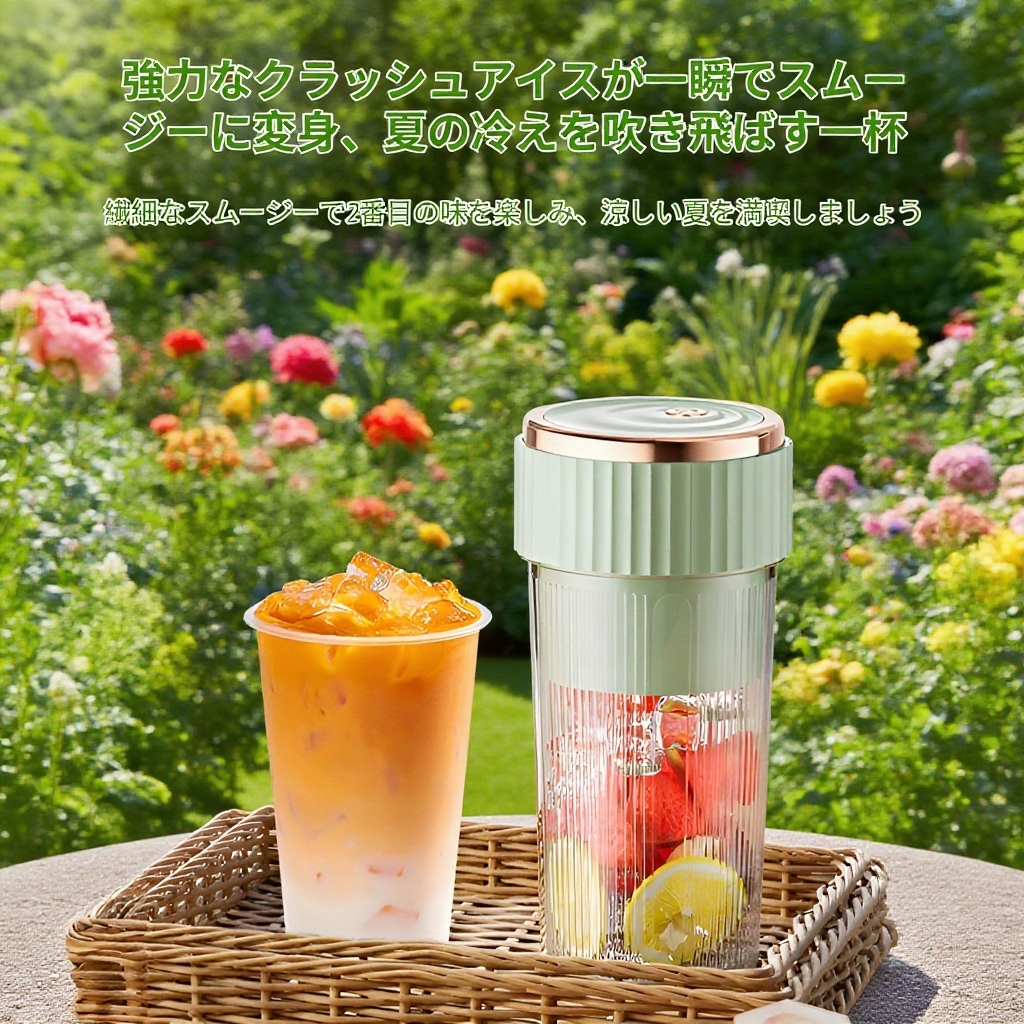 ジューサー 学生用 家庭用 多機能 ジューサー ジューサーカップ ポータブル 充電式 小型 ジュースカップ