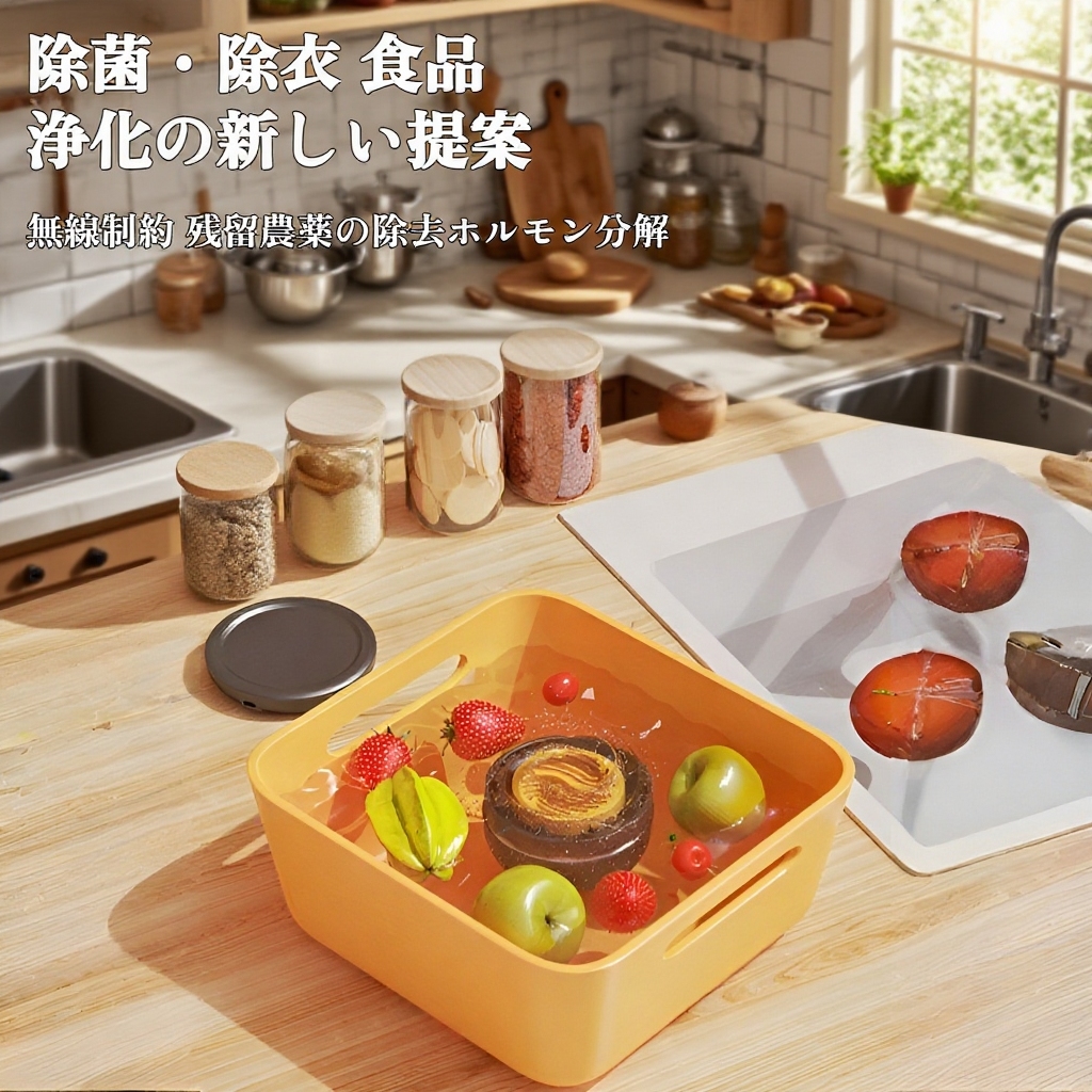 ワイヤレス果物と野菜洗浄浄水器家庭用食品洗浄機殺菌および農薬残留物の除去消毒機野菜洗浄機