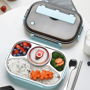 304ステンレス鋼製仕切りランチボックス