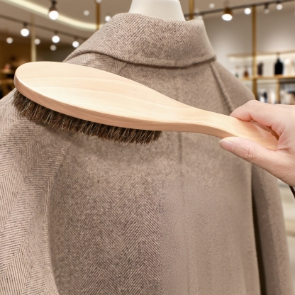 ウールコートケアブラシ 衣類ケアブラシ カシミア専用ブラシ ウールセーター用 ダスト除去ブラシ アーティファクト 柔らかい毛