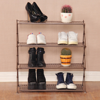 多機能多段式折り畳めるシューズラック