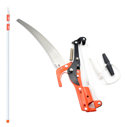 【伸縮可能2way高枝のこぎり】切れ味が鋭い、伸縮可能、高枝切りバサミ、高枝のこぎり、取り付け簡単