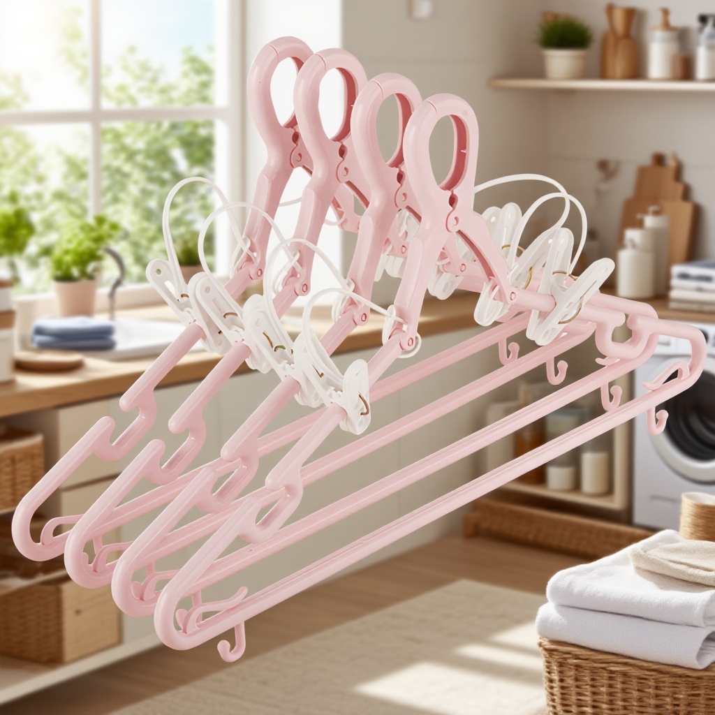 高層防風クリップ付きハンガー｜厚手プラスチック屋外物干しハンガー