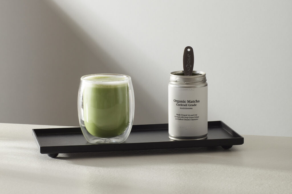 Matcha Ceremonial Grade Kagoshima Natural Farming 80g in AVANTCHA Hot Latte