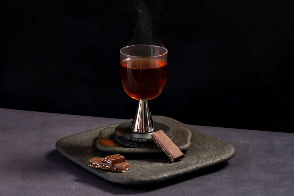 Brazil Nut and Almond Chocolate  paired with Rooibos Vanilla Earl Grey