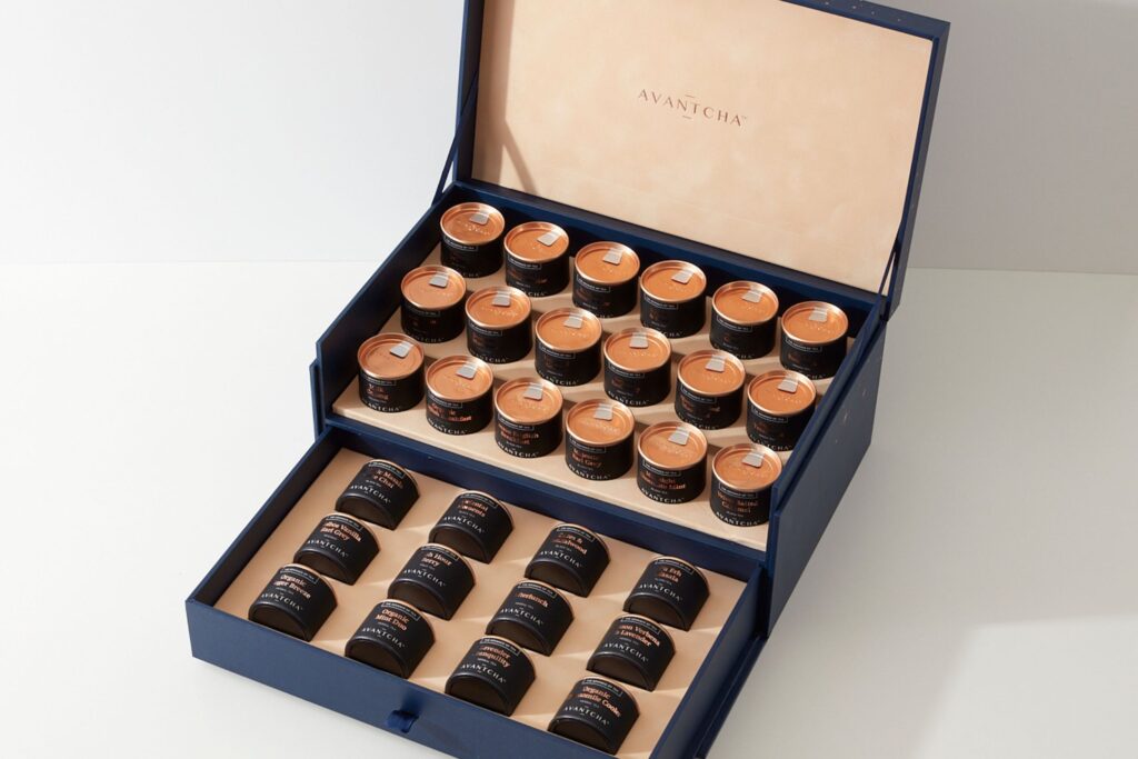 ramadan collection tea gift: 30 days of mini tea caddies