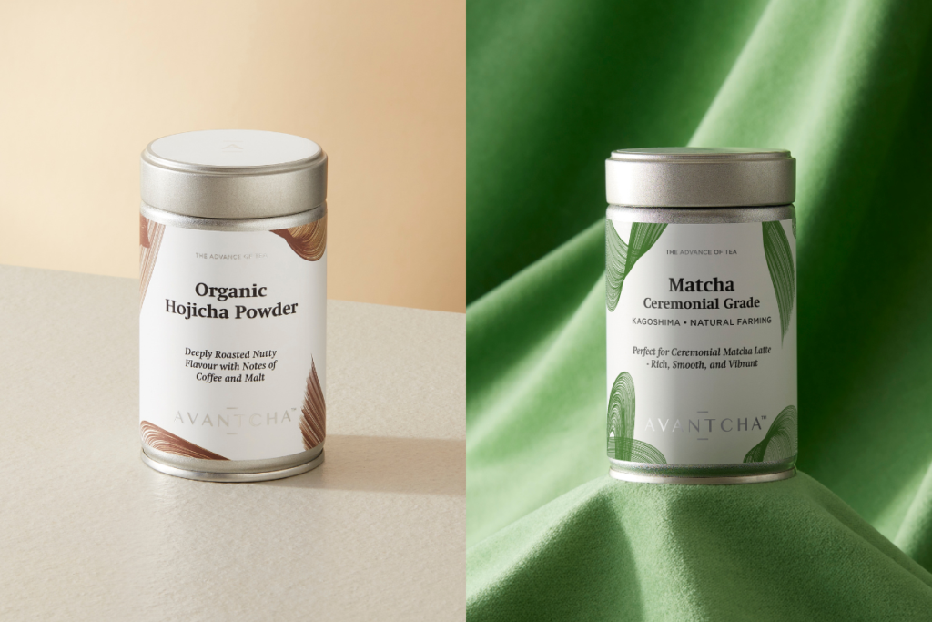AVANTCHA Organic Hojicha Powder & AVANTCHA Matcha Ceremonial Grade Kagoshima Natural Farming
