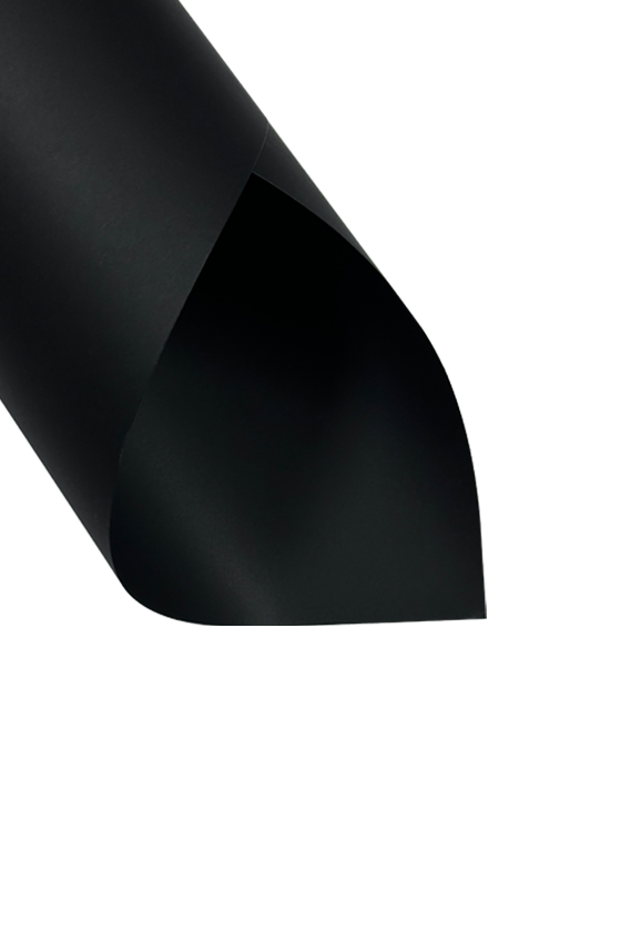 100% Virgin Wood Pulp Dark Jet Black High Stiffness Black Cardboard for Wrapping Box