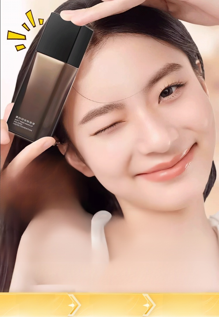 【ติดทนนานบนใบหน้า】รองพื้นกันน้ำกันเหงื่อ ติดทนนาน