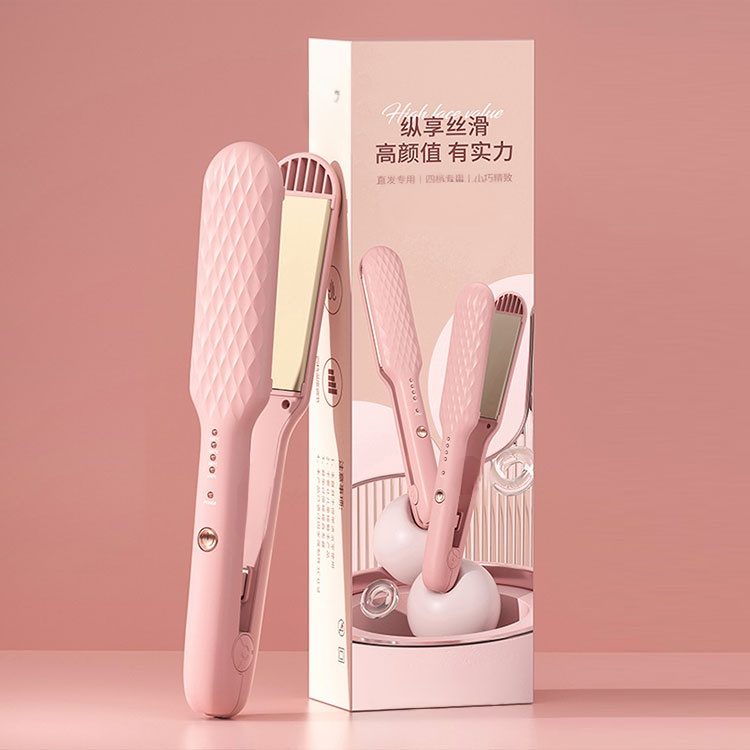 เครื่องม้วนผมไฟฟ้า ควบคุมอุณหภูมิอัจฉริยะ แบบพกพา ความร้อนทันที เครื่องม้วนผมเปียกและแห้งขนาดเล็ก