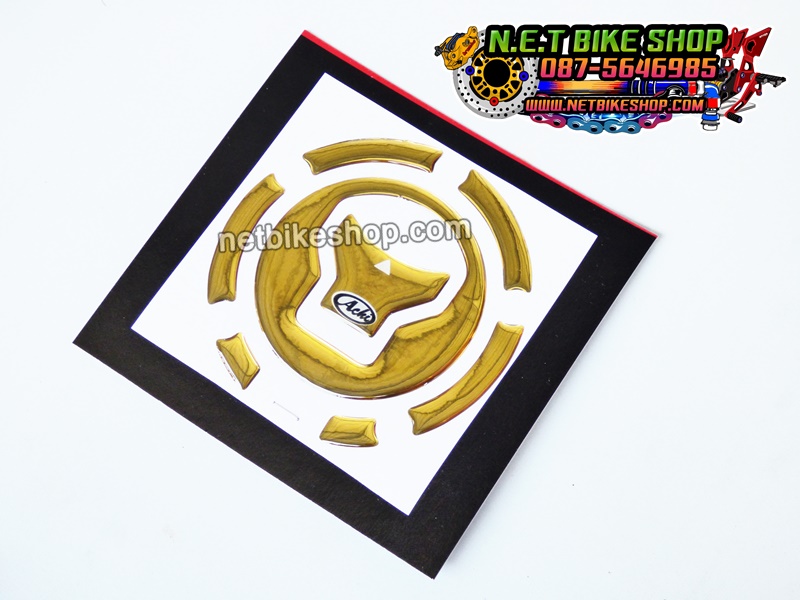 สติ๊กเกอร์ฝาถังน้ำมัน MONKEY125 ACHI สีทอง-NETBIKESHOP