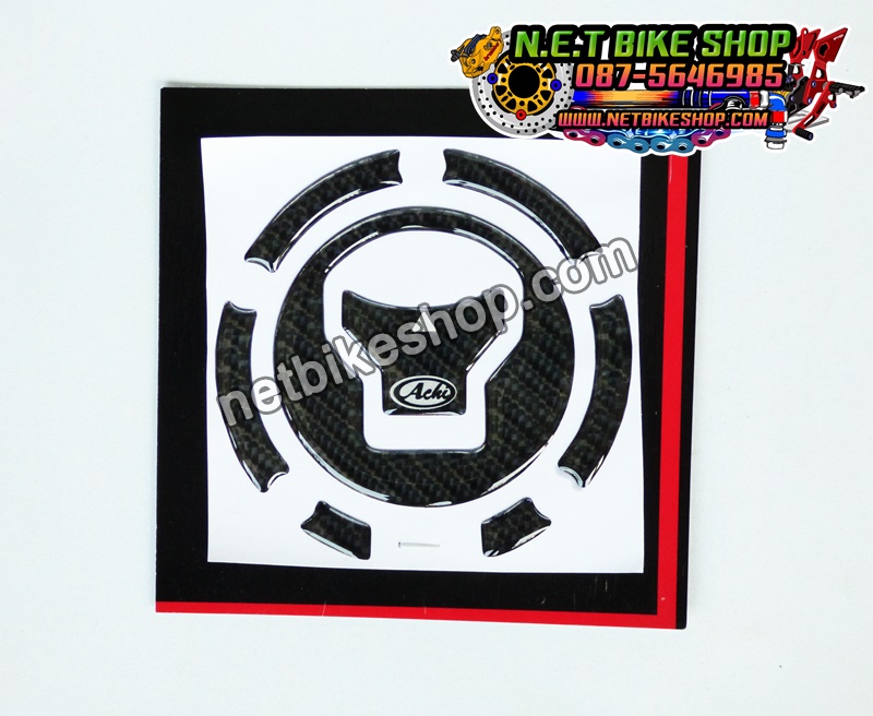 สติ๊กเกอร์ฝาถังน้ำมัน MONKEY125 ACHI ลายเคฟล่า-NETBIKESHOP
