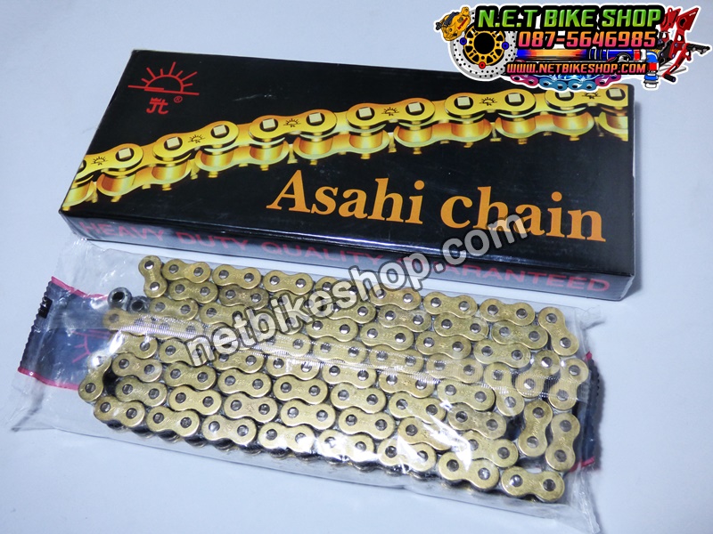 โซ่พระอาทิตย์ 428x132L โอริง สีทอง เงิน-NETBIKESHOP